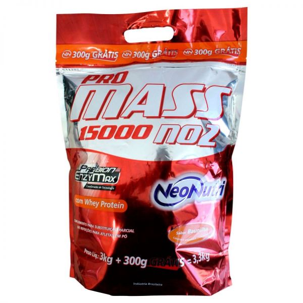 Pro Mass 15000 NO2 - 3,3kg - Refil -NeoNutri-Morangoc/Banana